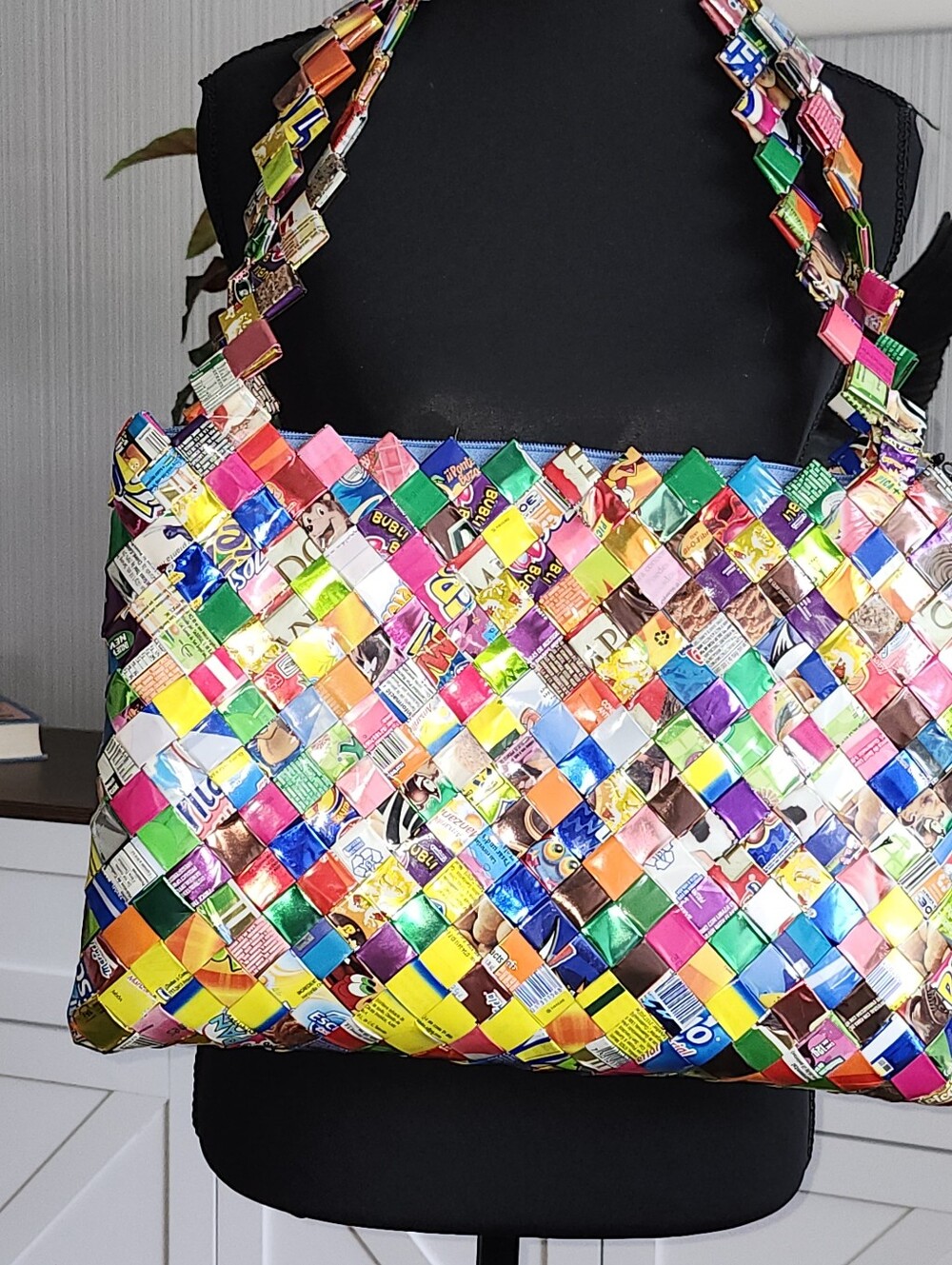 Women's Colorful Candy Wrapper Multicolor Shoulder bag